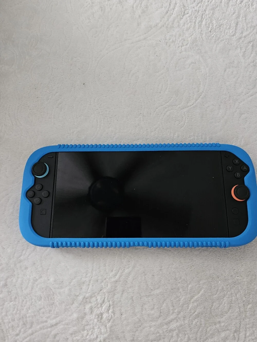 CaseBot Silicone Grip Case for Nintendo Switch 2 Ergonomic Protective Cover Blue